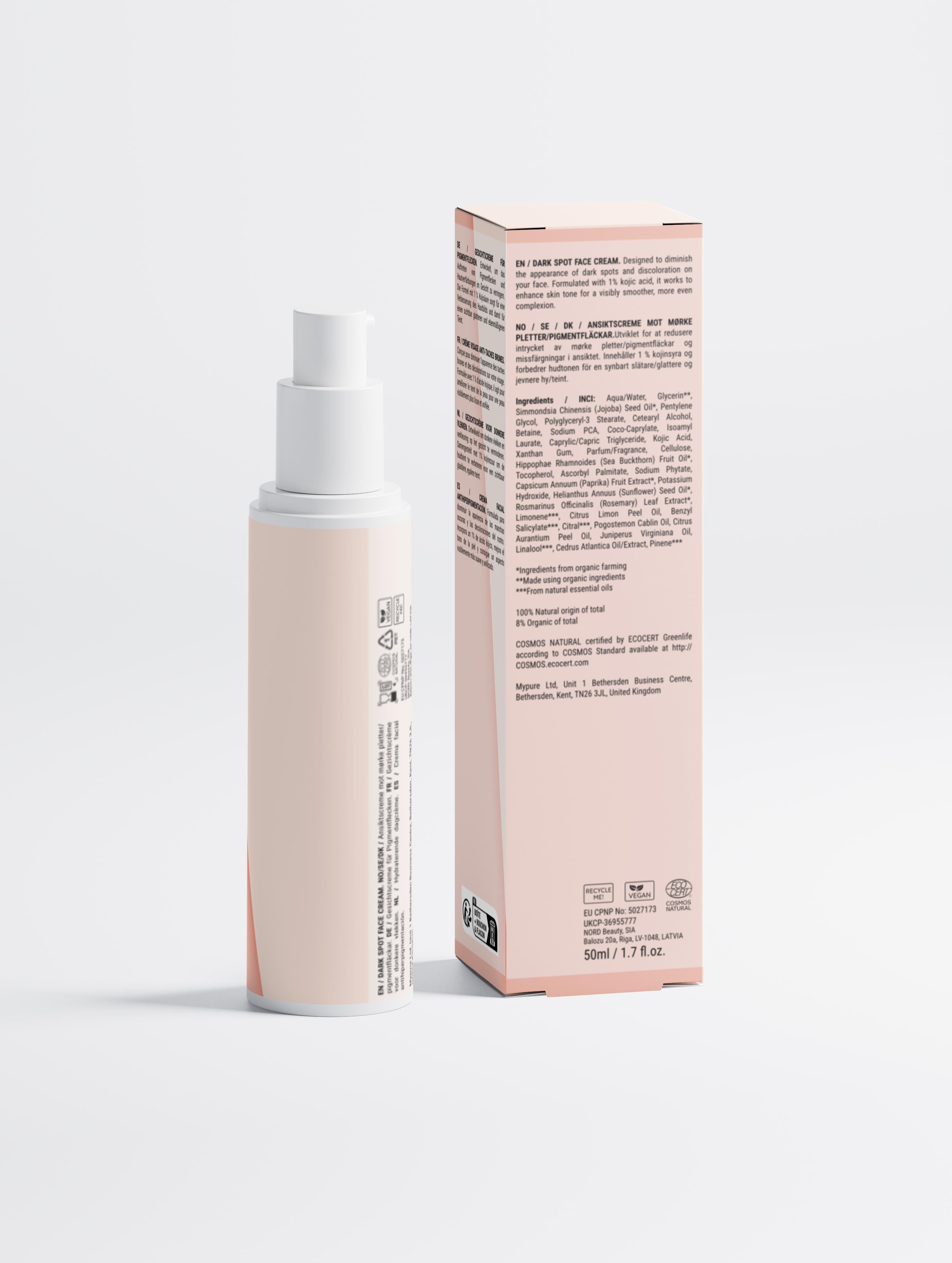 Dark Spot Face Cream with Kojic Acid