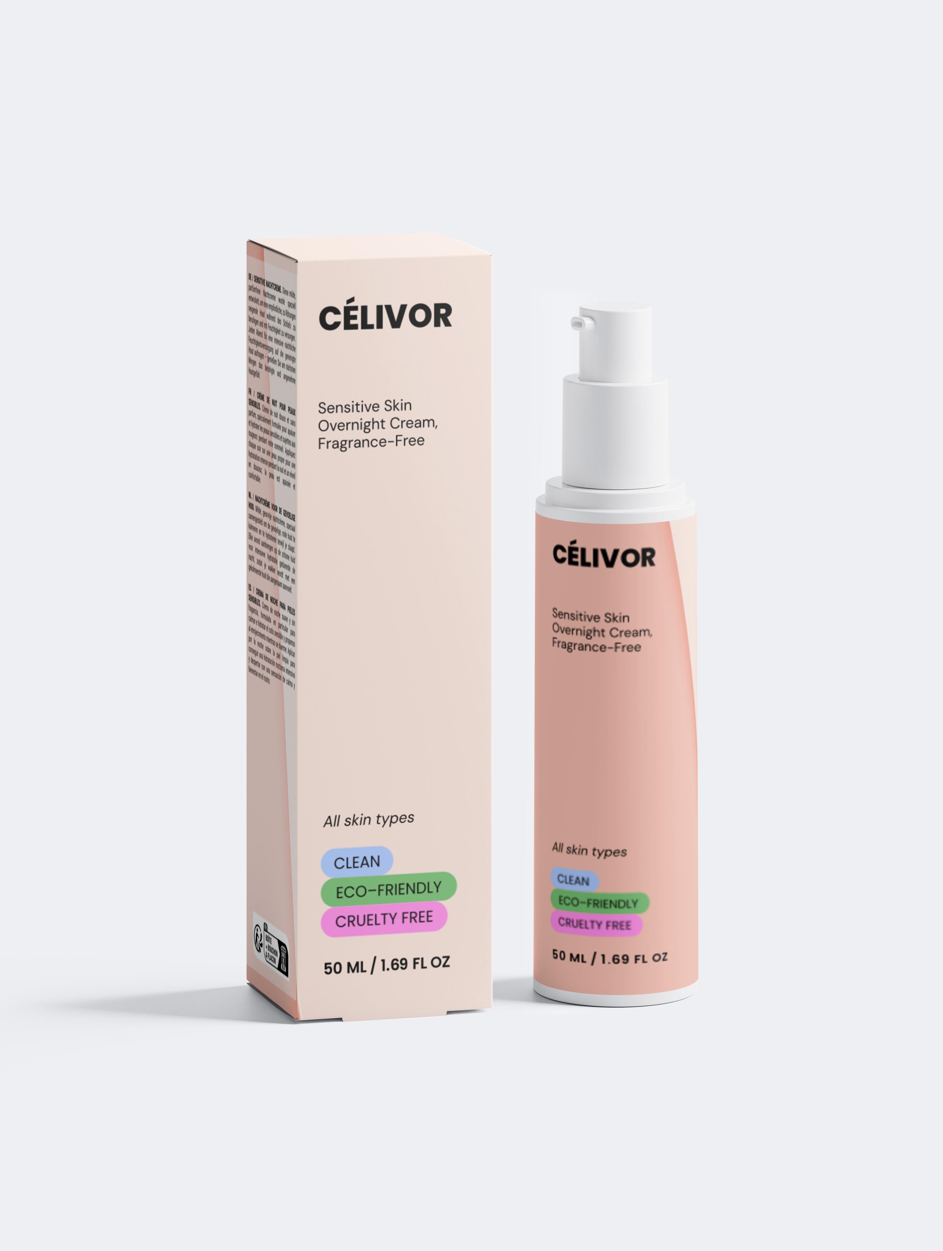 Sensitive Skin Overnight Cream, Fragrance-Free